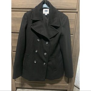Black Old Navy Peacoat